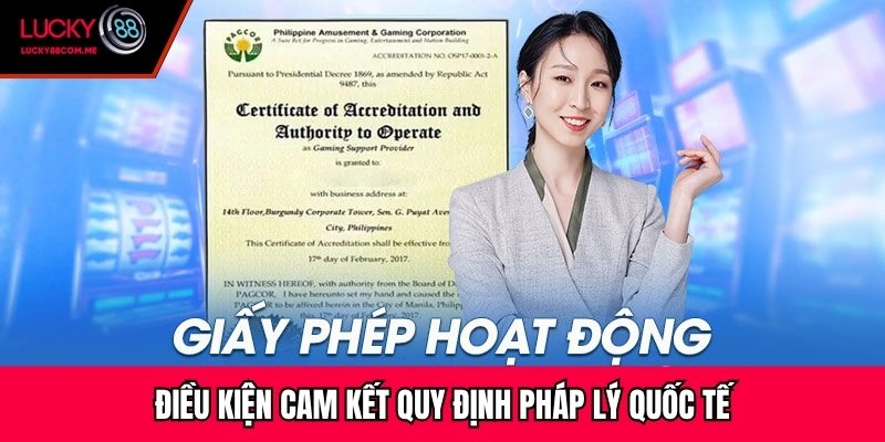 Điều kiện cam kết quy định pháp lý quốc tế